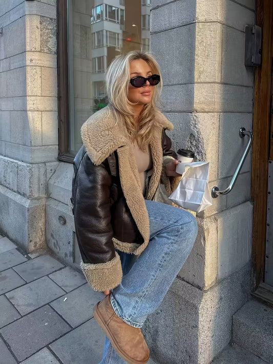 Nova - Fodrad Skinnjacka