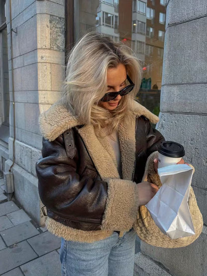 Nova - Fodrad Skinnjacka